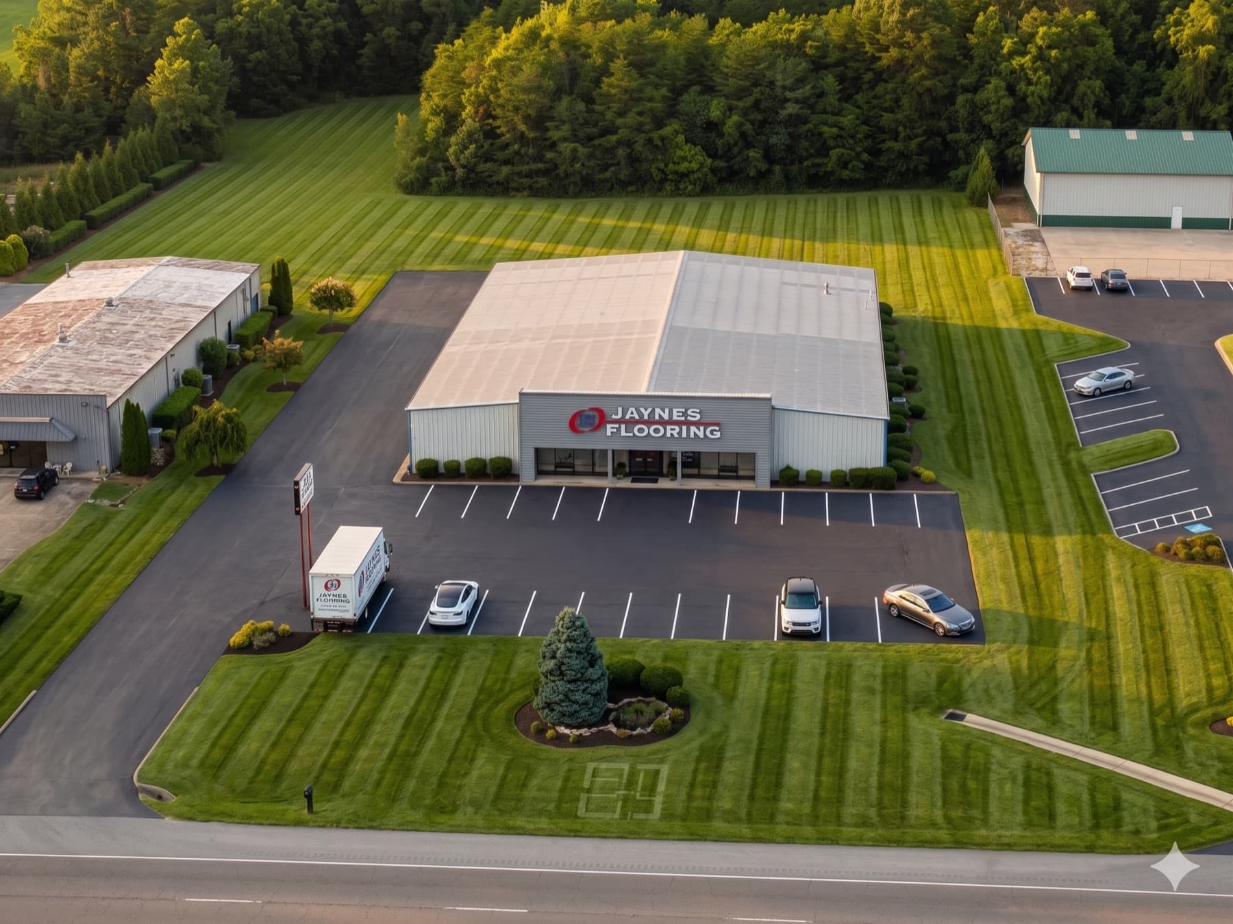 Jaynes Flooring sign in Greeneville